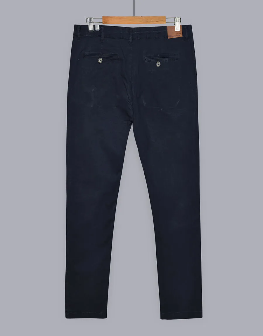 M-17 MEN'S SLIM STRAIGHT CHINO PANTS - Navy