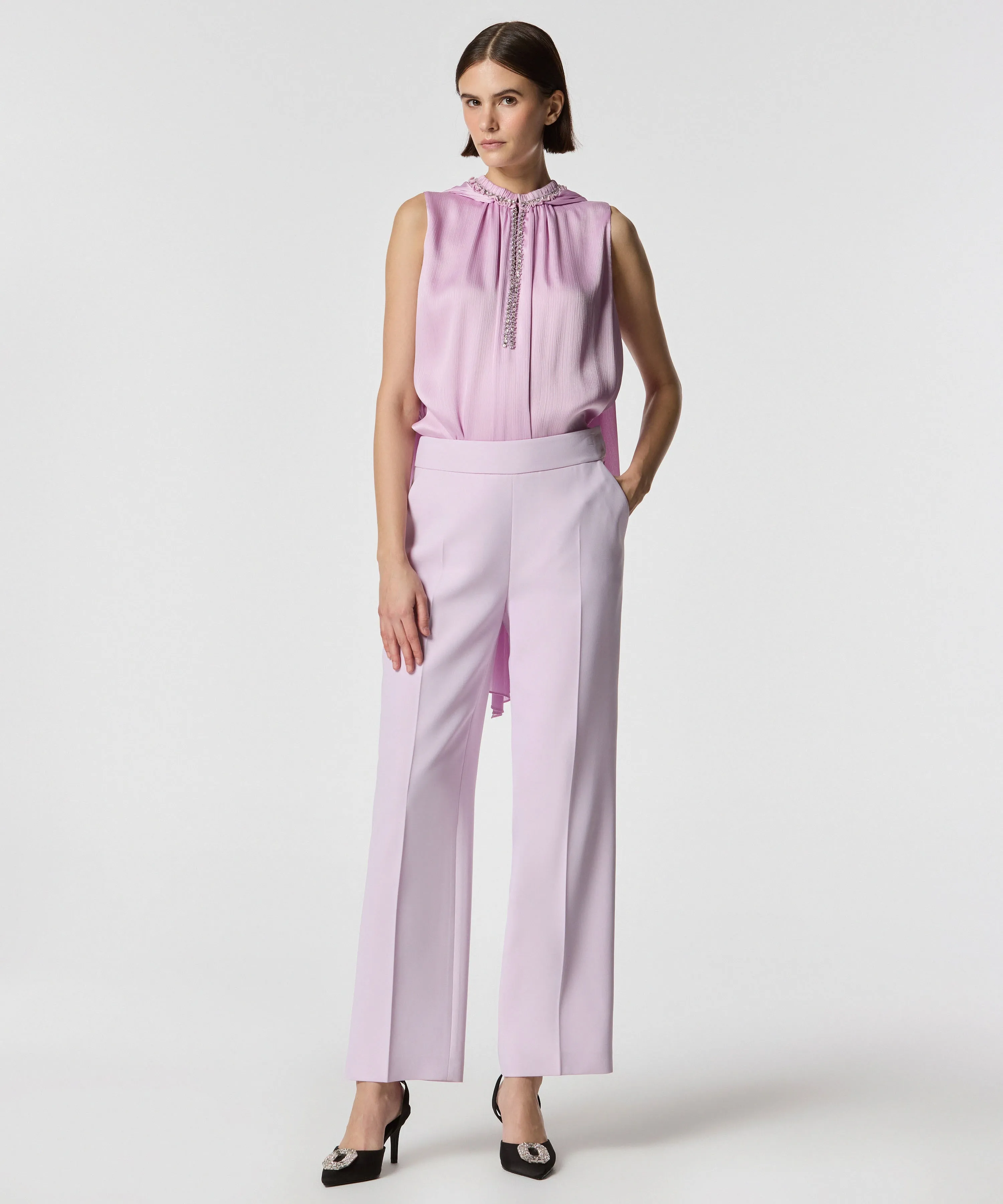 Machka Straight Fit Trousers Lilac