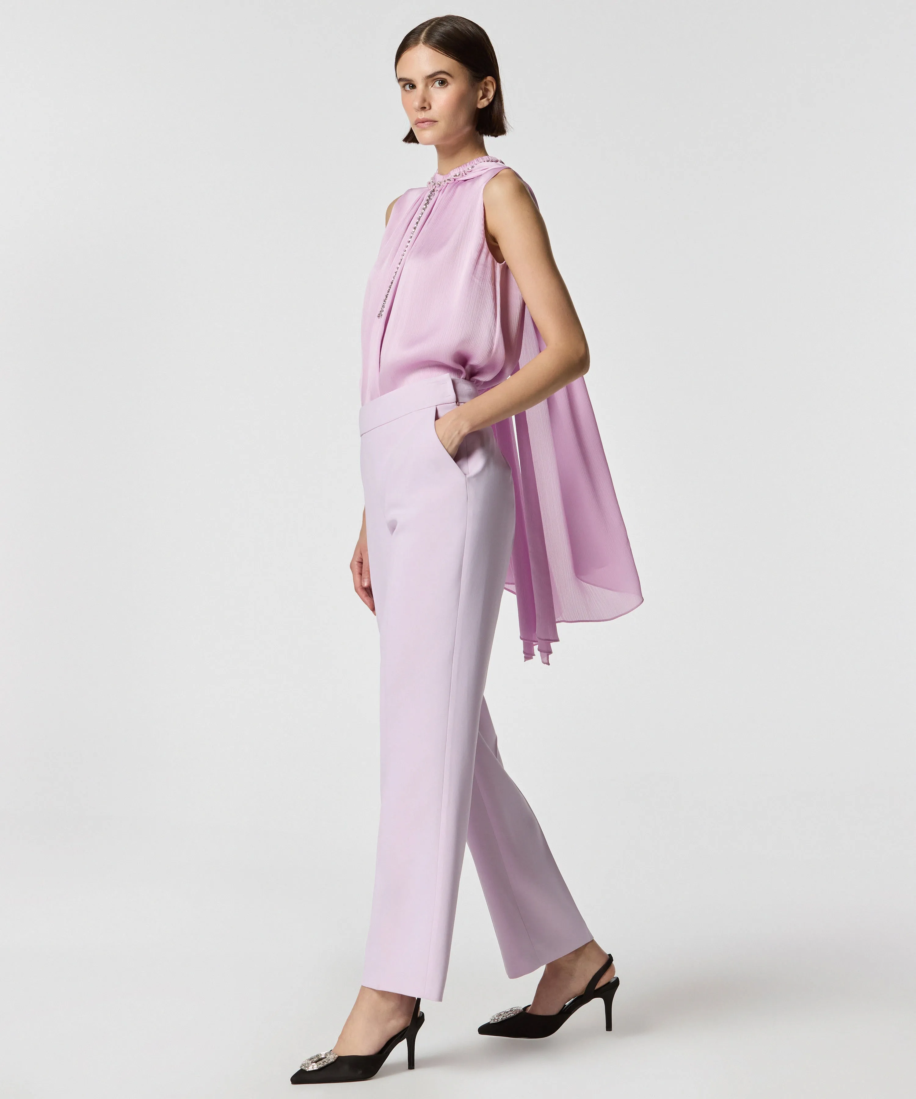 Machka Straight Fit Trousers Lilac