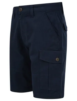 Marini Cotton Twill Cargo Shorts in Sky Captain Navy - Tokyo Laundry