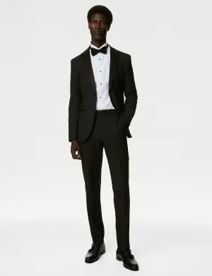 Marks & Spencer Stretch Skinny Tuxedo Pants, Black