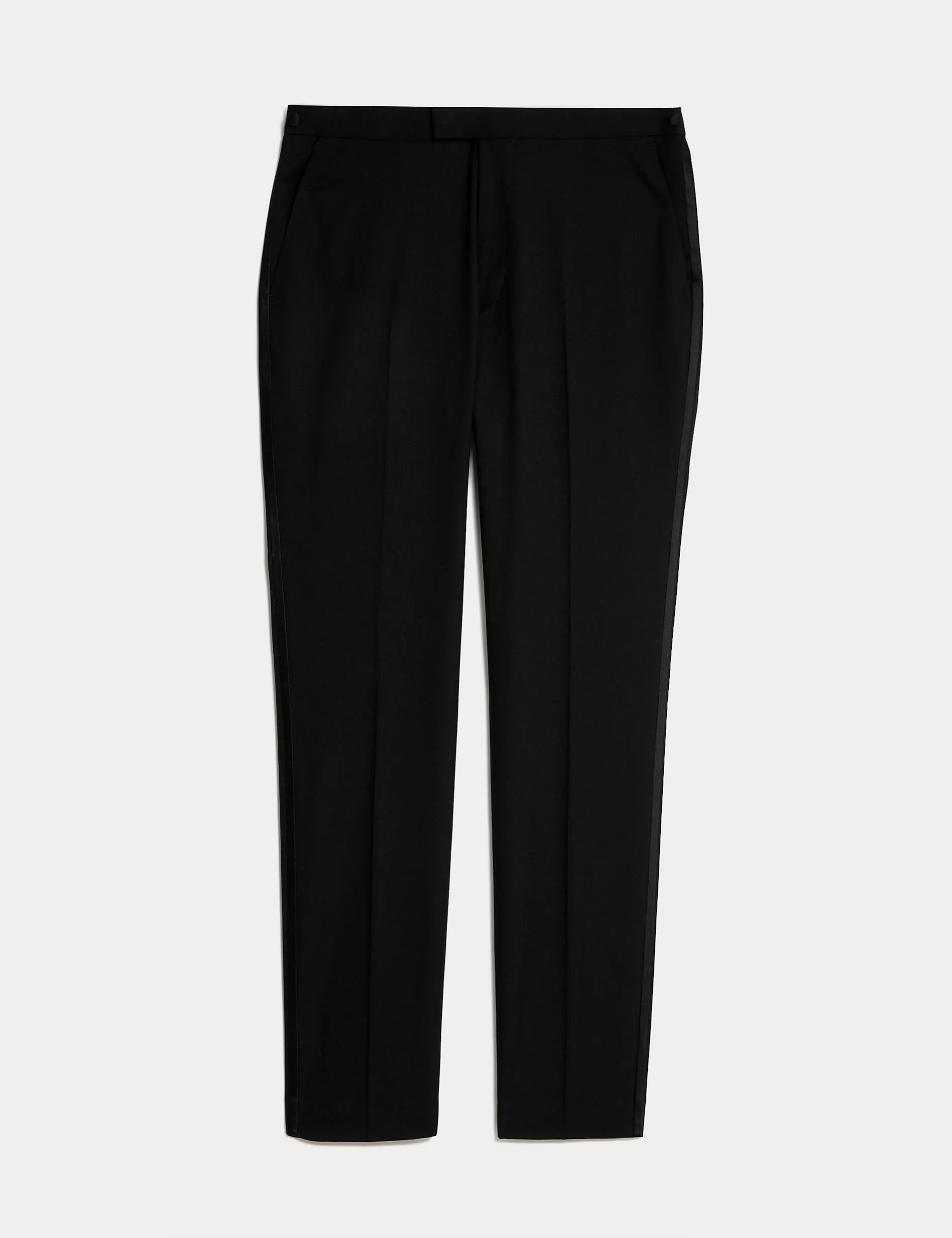 Marks & Spencer Stretch Skinny Tuxedo Pants, Black