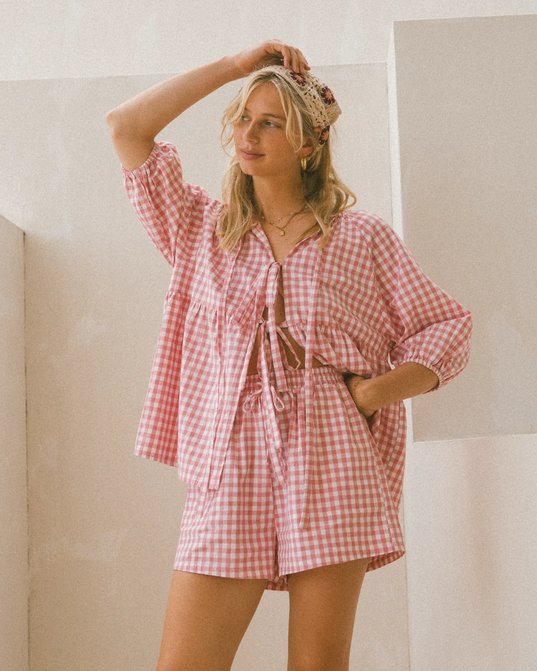 Matilda Shorts | Pink Gingham