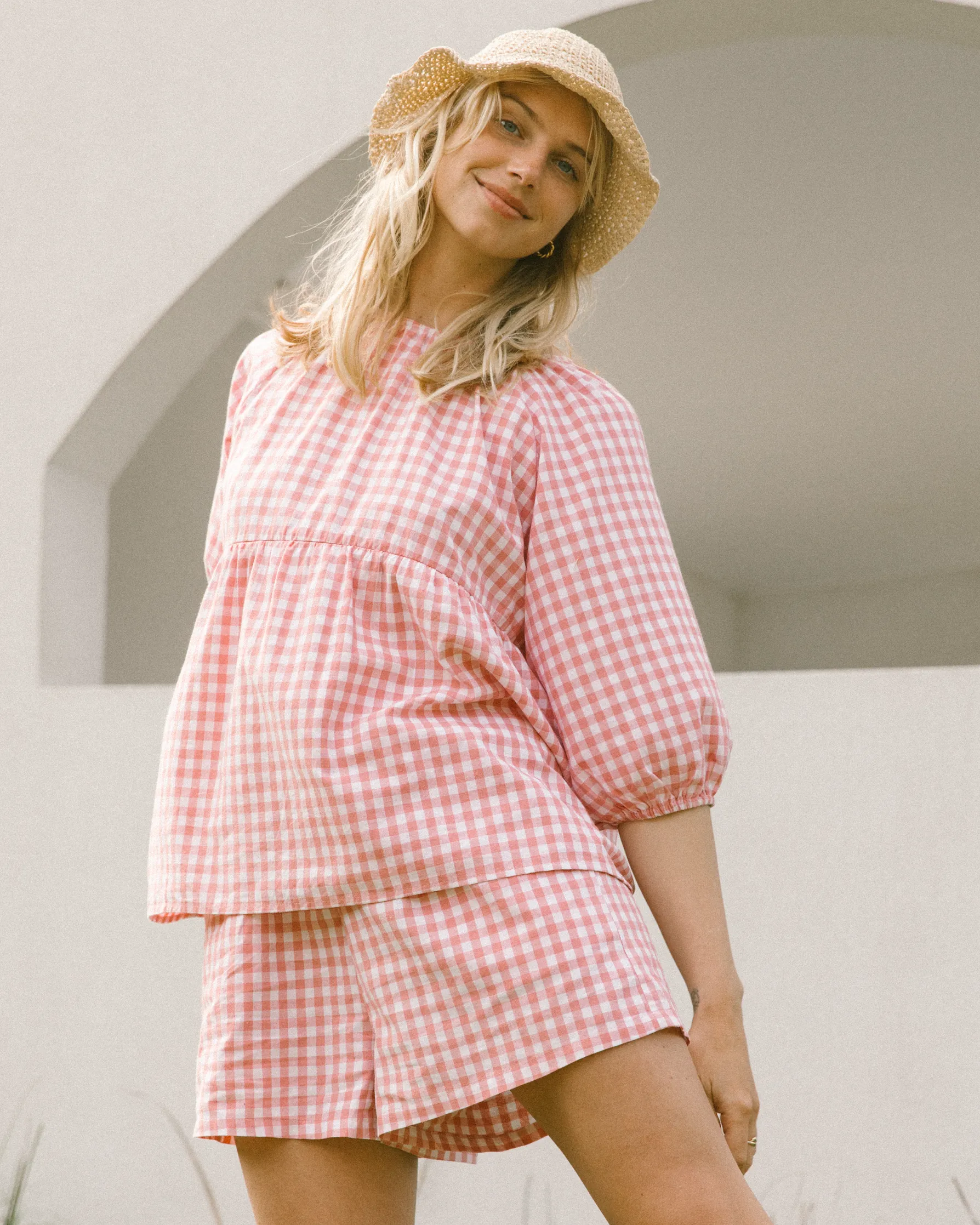 Matilda Shorts | Pink Gingham