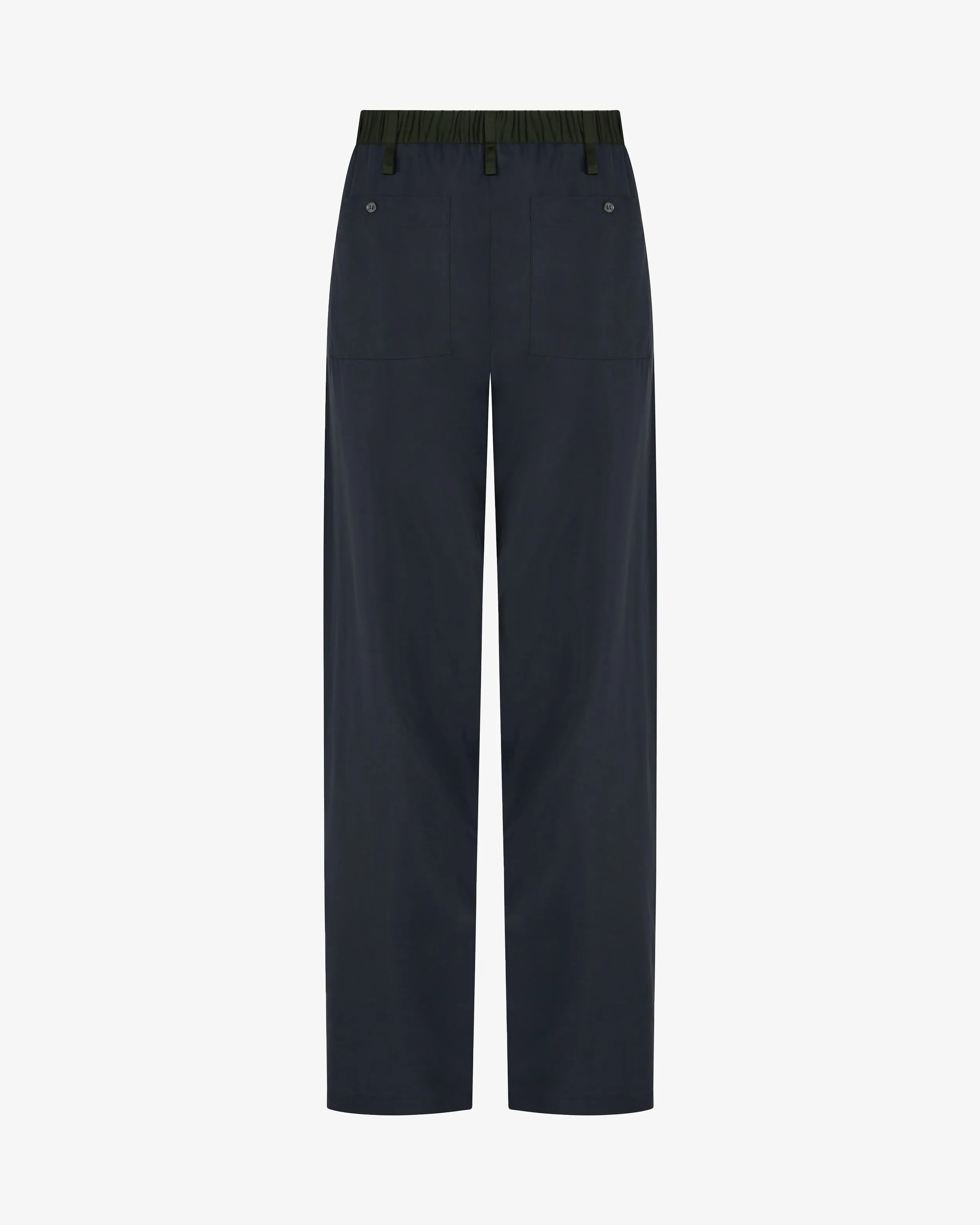 Matte Satin Utility Trouser - Navy Dusk