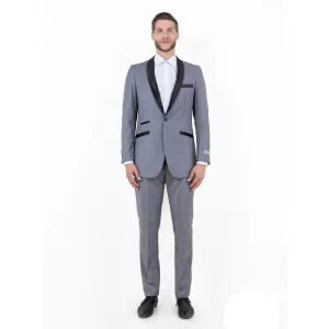 Men's 2-Piece Suit Set with a Tuxedo Look