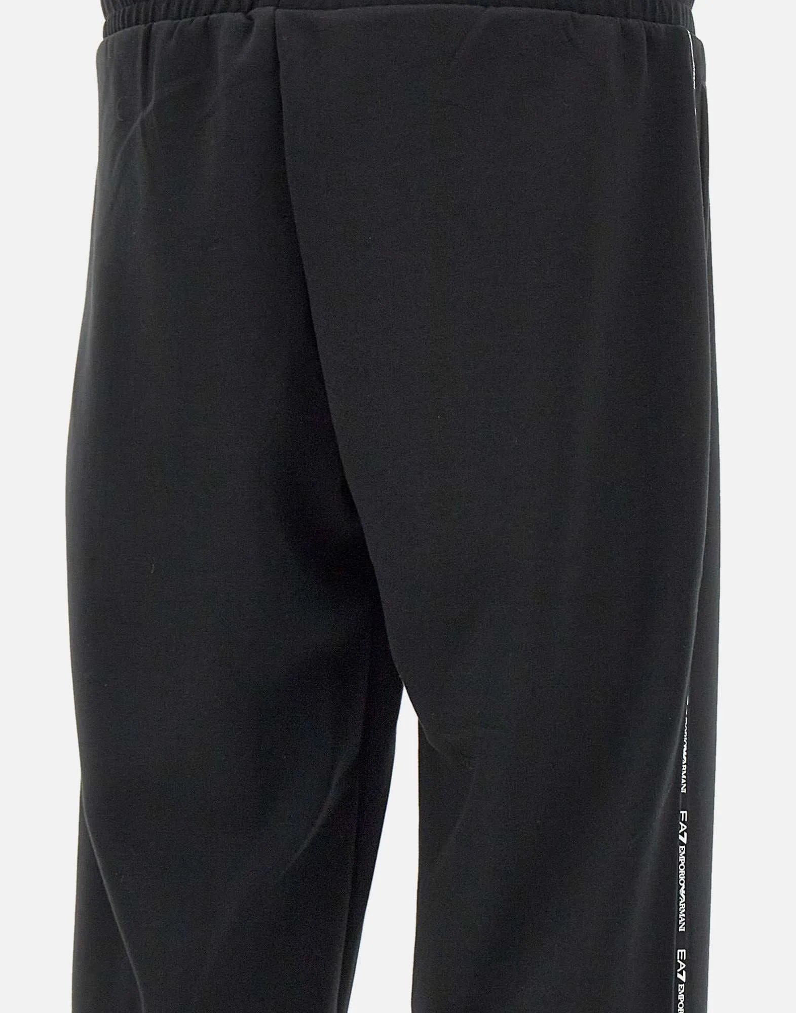 Men's Black Viscose Blend Joggers