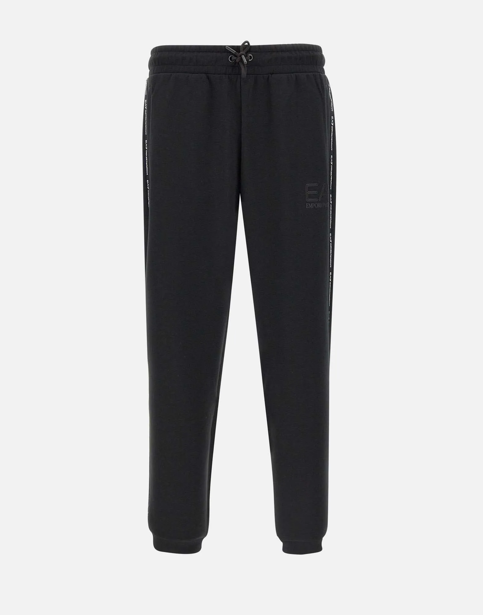 Men's Black Viscose Blend Joggers