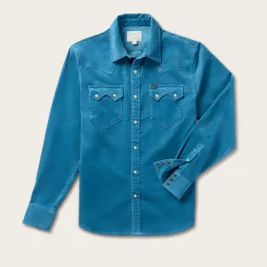 Men's Corduroy Sawtooth Pearl Snap