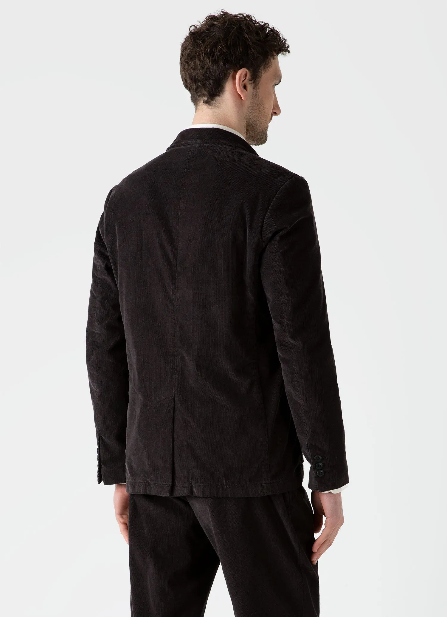 Men's Corduroy Two-Piece Suit in Coffee