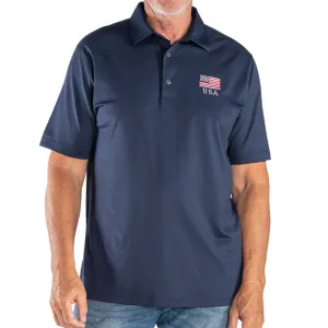 Men's Greg Norman Freedom Pique USA Polo