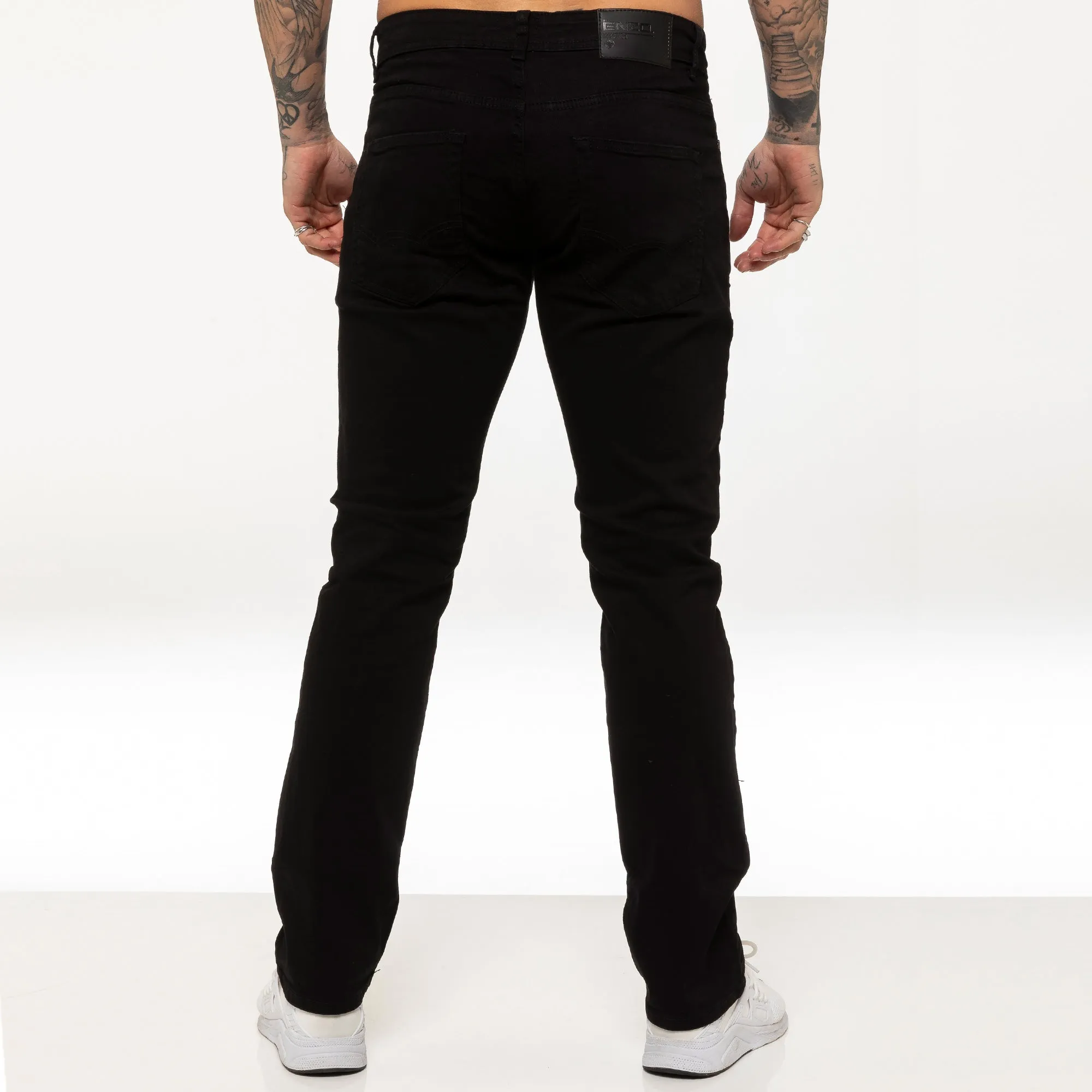 Mens Regular Fit Stretch Denim Jeans | Enzo Designer Menswear