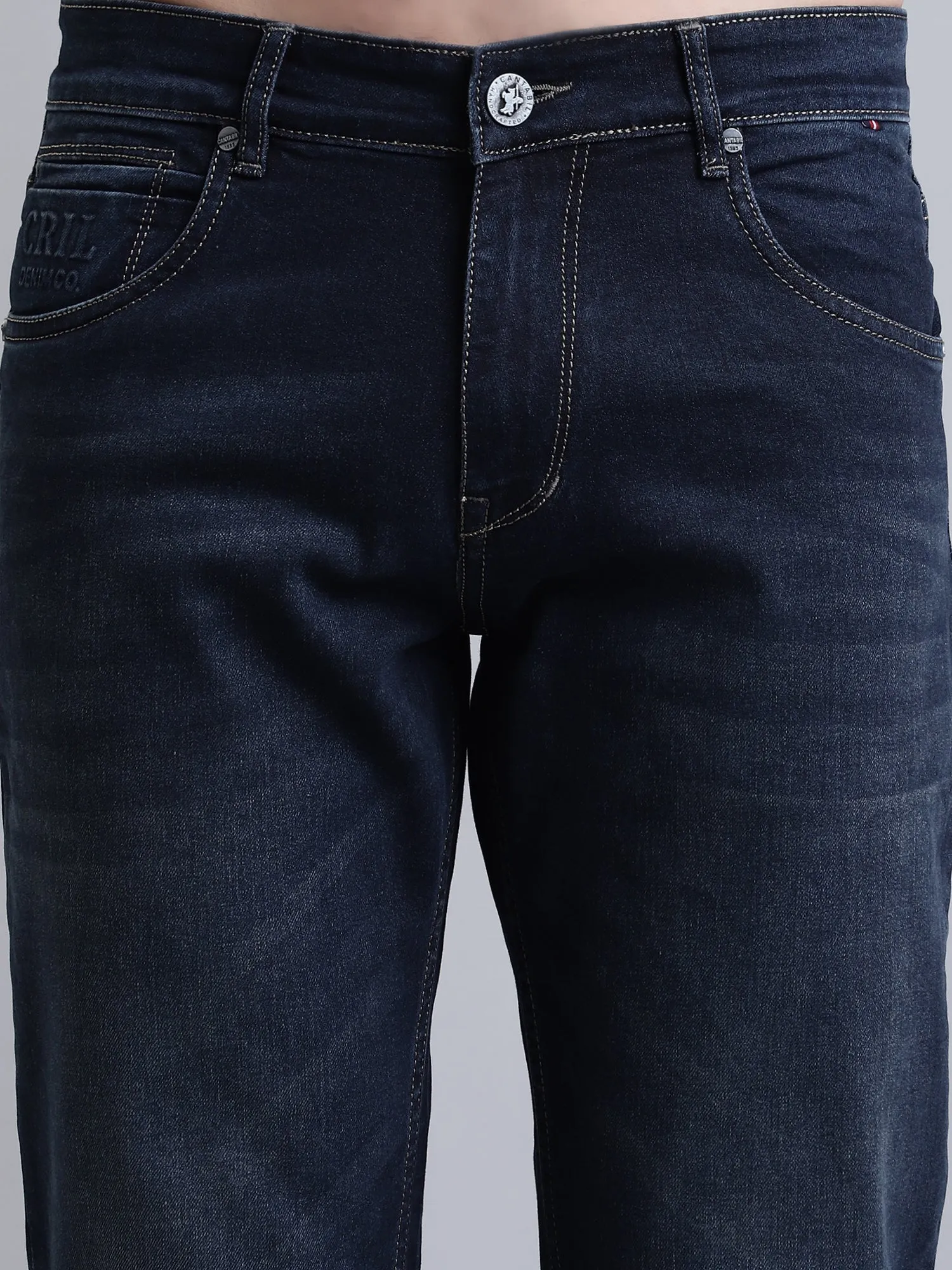 Men's Straight fit Light Fade Dark Blue  Jeans