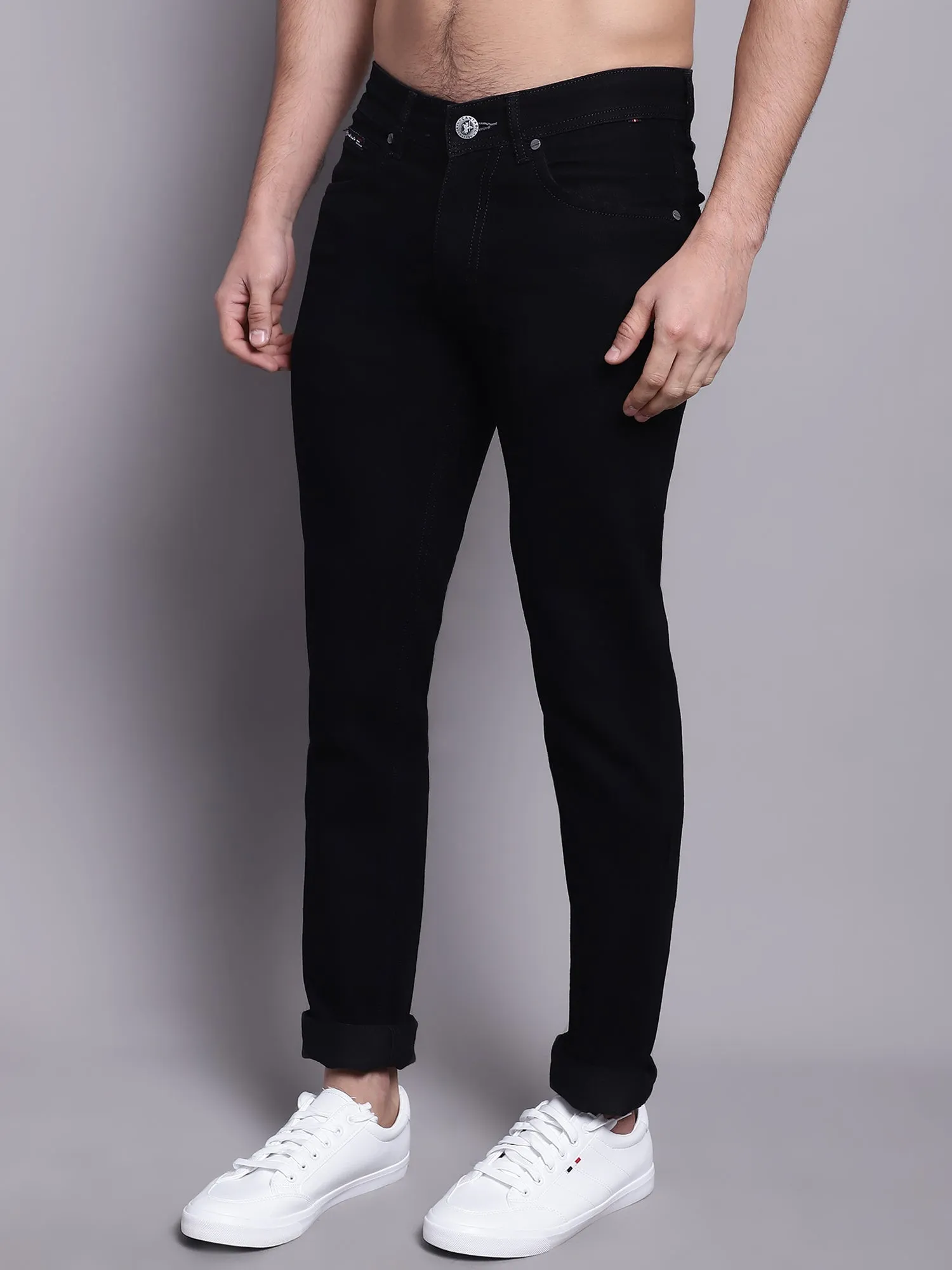 Men's Ultra Narrow fit No Fade Black Jeans