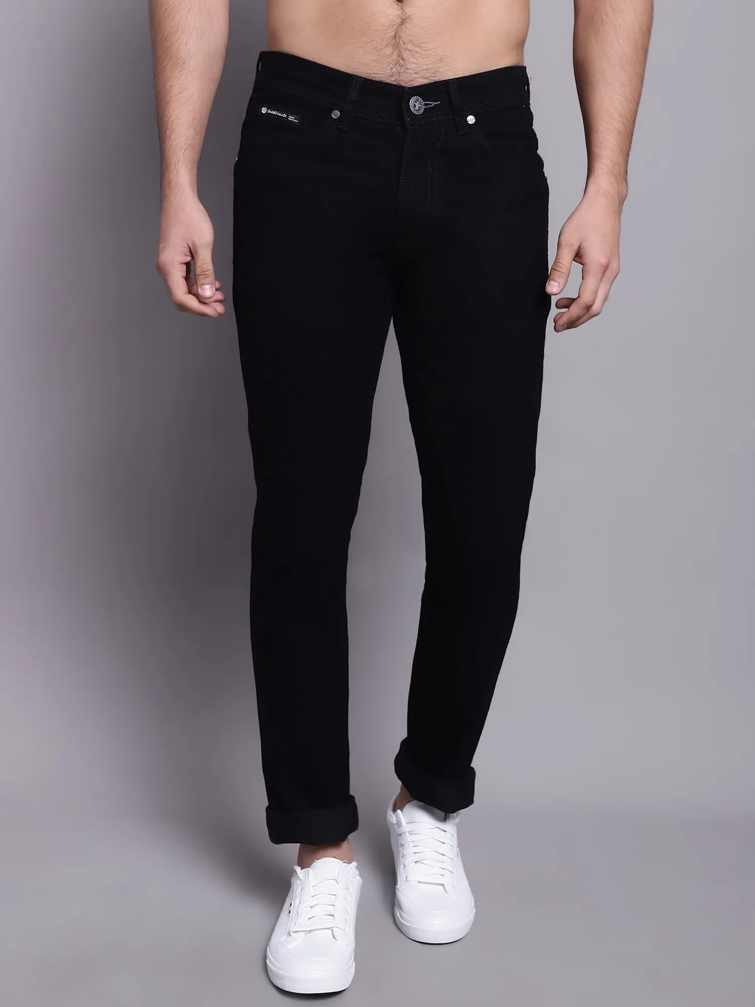 Men's Ultra Narrow fit No Fade Black Jeans