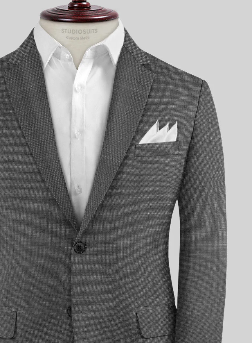 Napolean Ariel Nailhead Gray Wool Suit