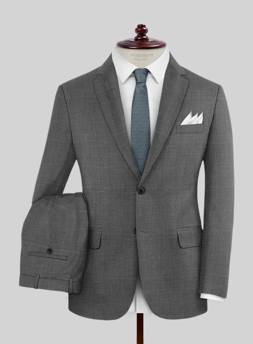 Napolean Ariel Nailhead Gray Wool Suit