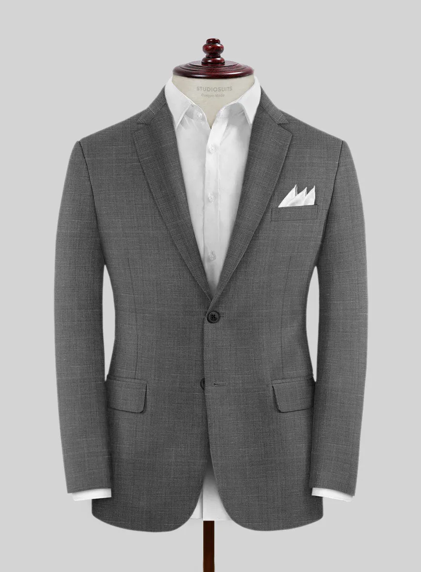 Napolean Ariel Nailhead Gray Wool Suit