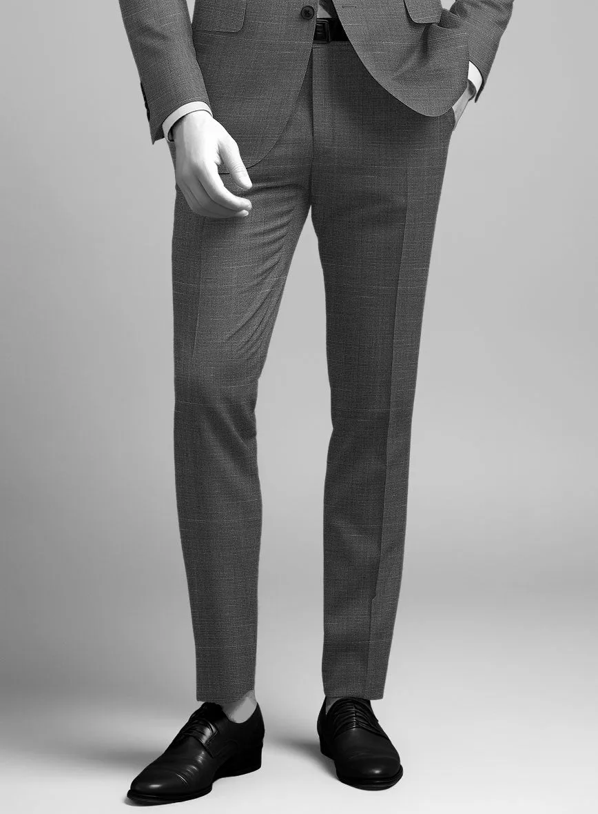 Napolean Ariel Nailhead Gray Wool Suit