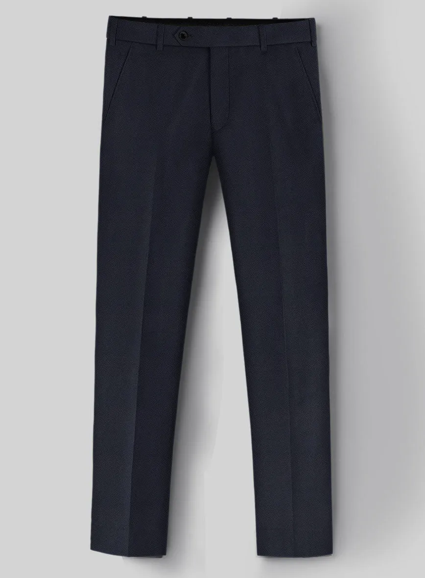 Napolean Imperial Blue Herringbone Wool Suit