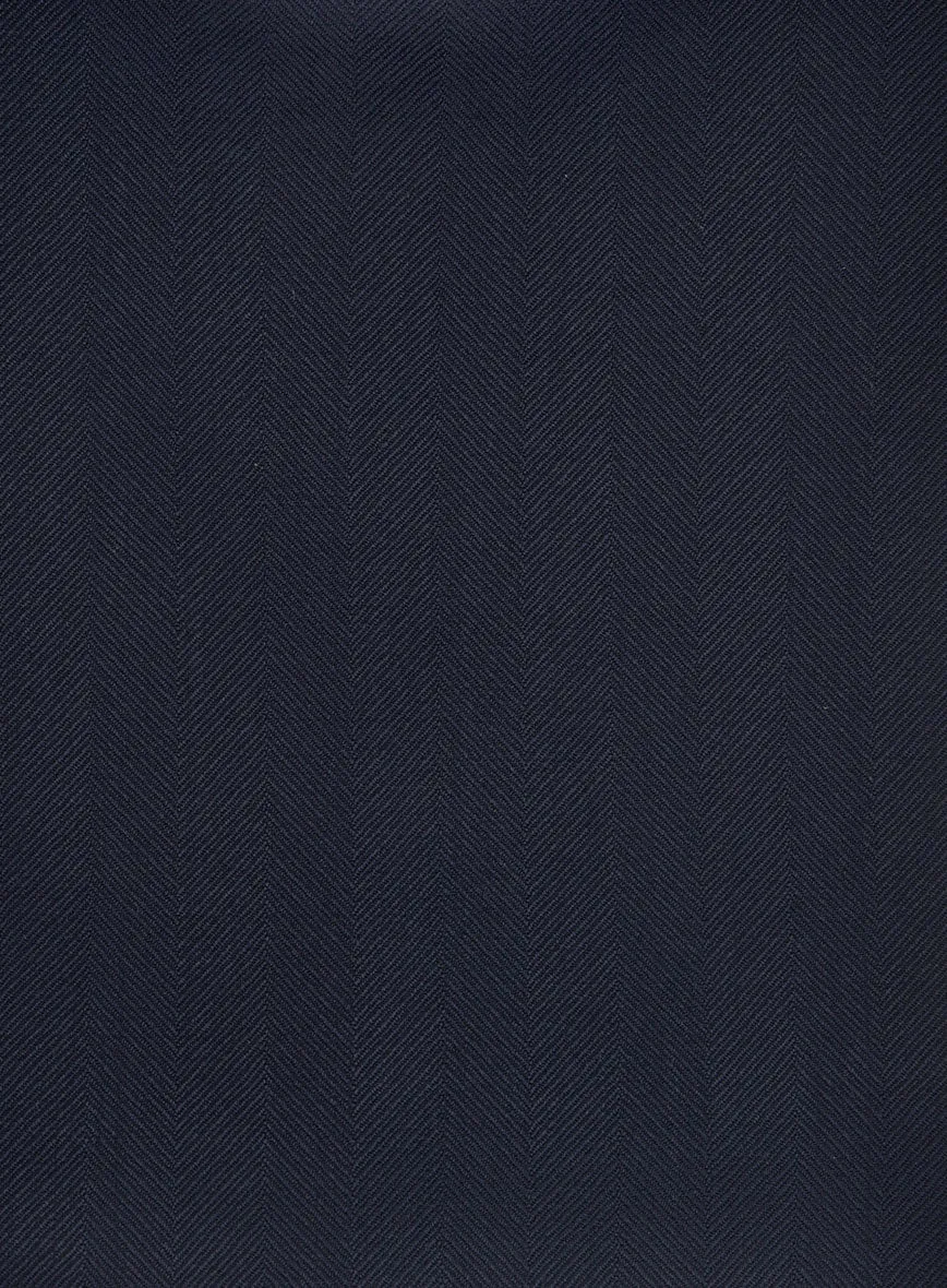 Napolean Imperial Blue Herringbone Wool Suit