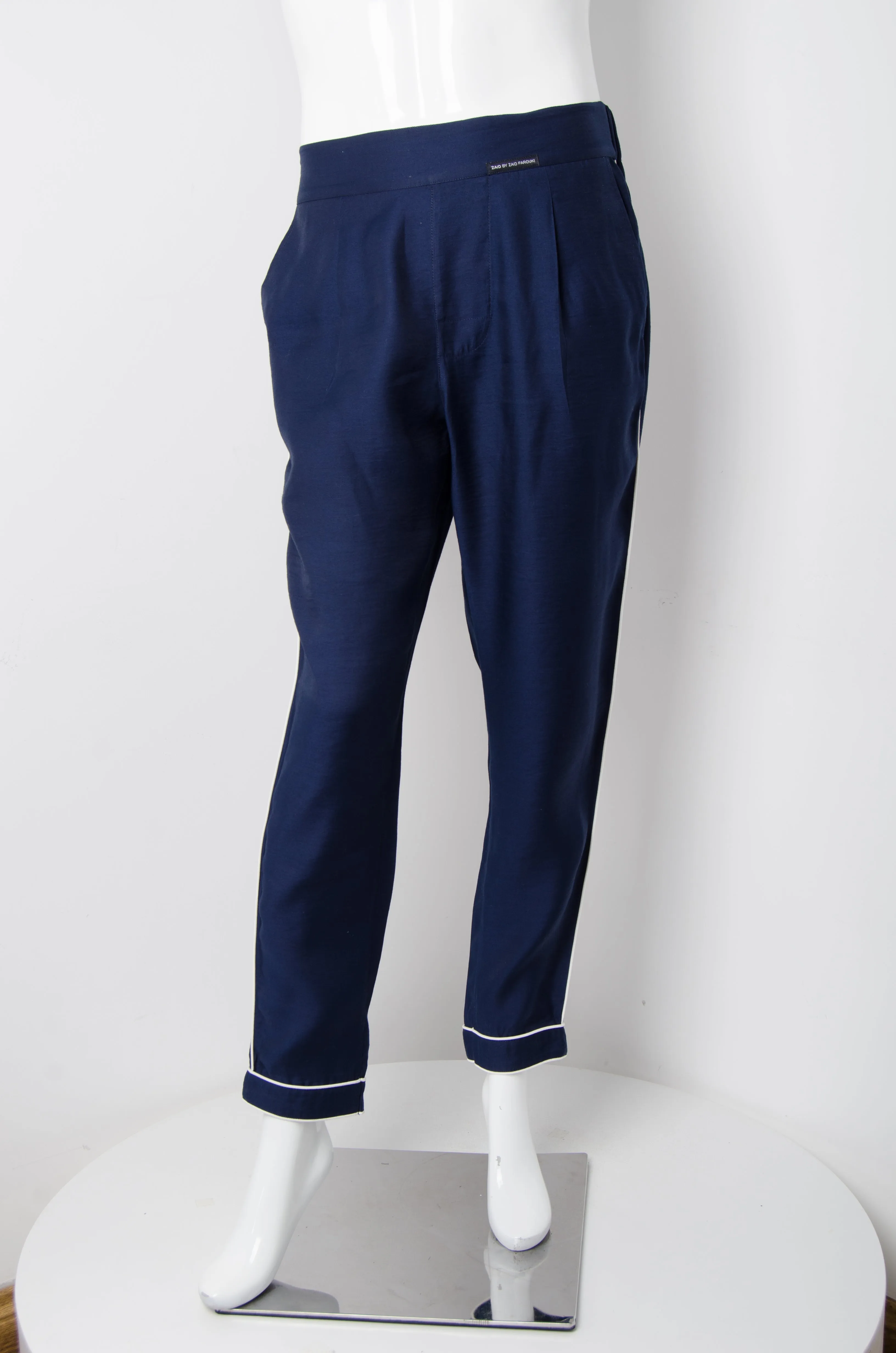 Navy Blue Pyjama Chic Pants