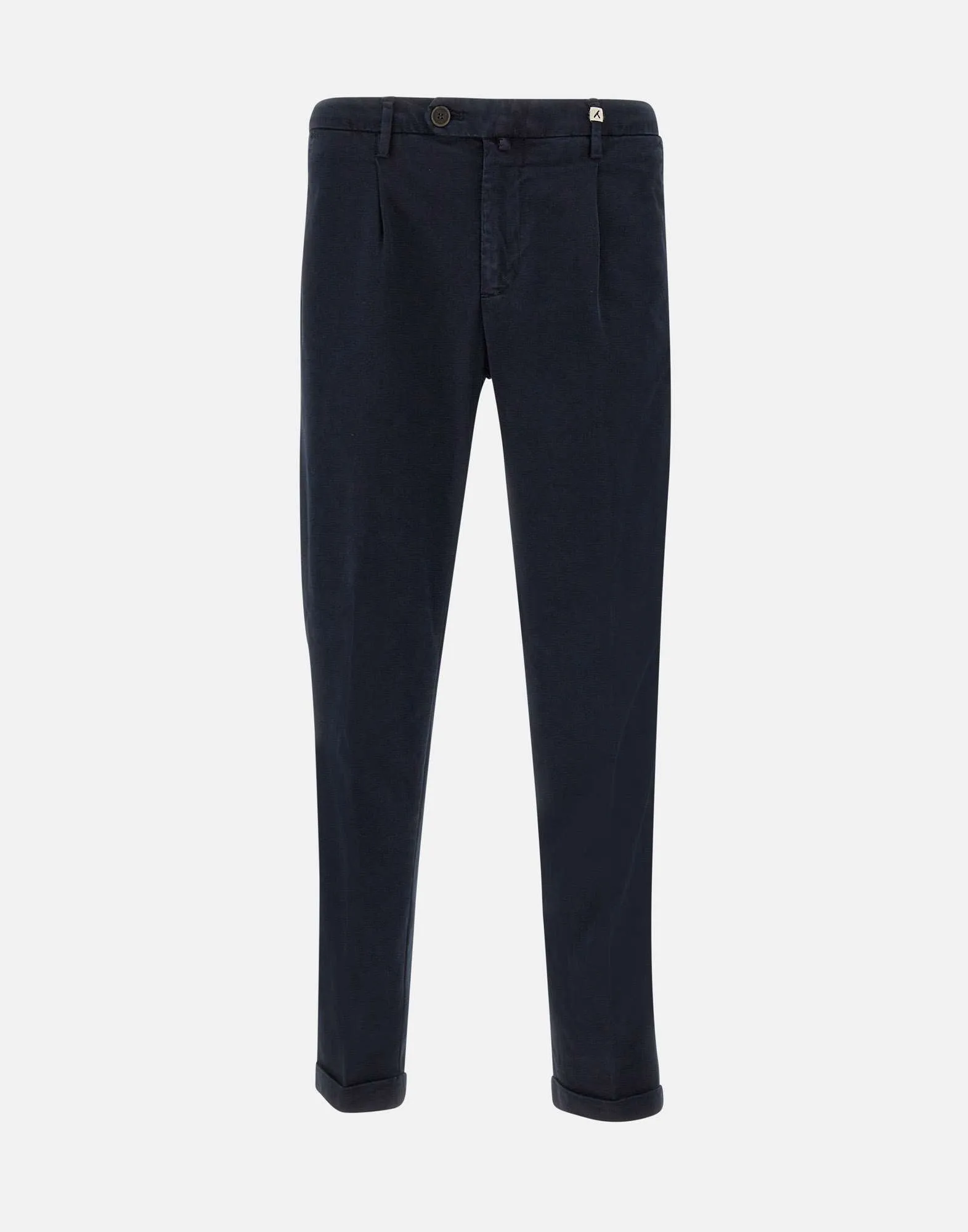 Navy Blue Slim Fit Trousers