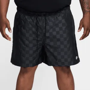 Nike Club Black Checkered Flow Shorts