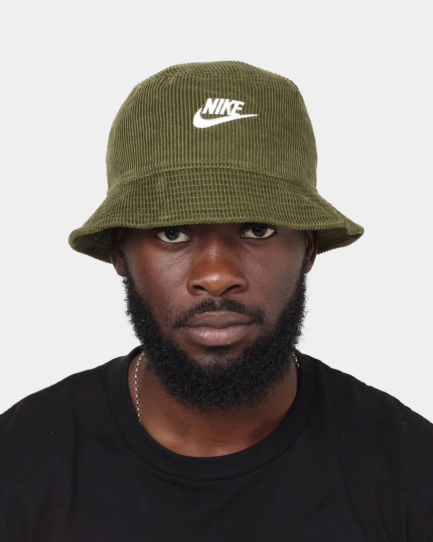 Nike Sportswear Futura Corduroy Bucket Hat Rough Green/White