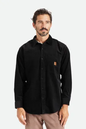 Porter L/S Waffle Corduroy - Black