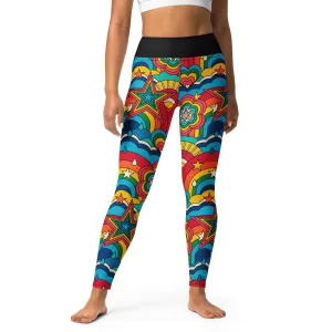 RAINBOW RAVE -2- Yoga Leggings