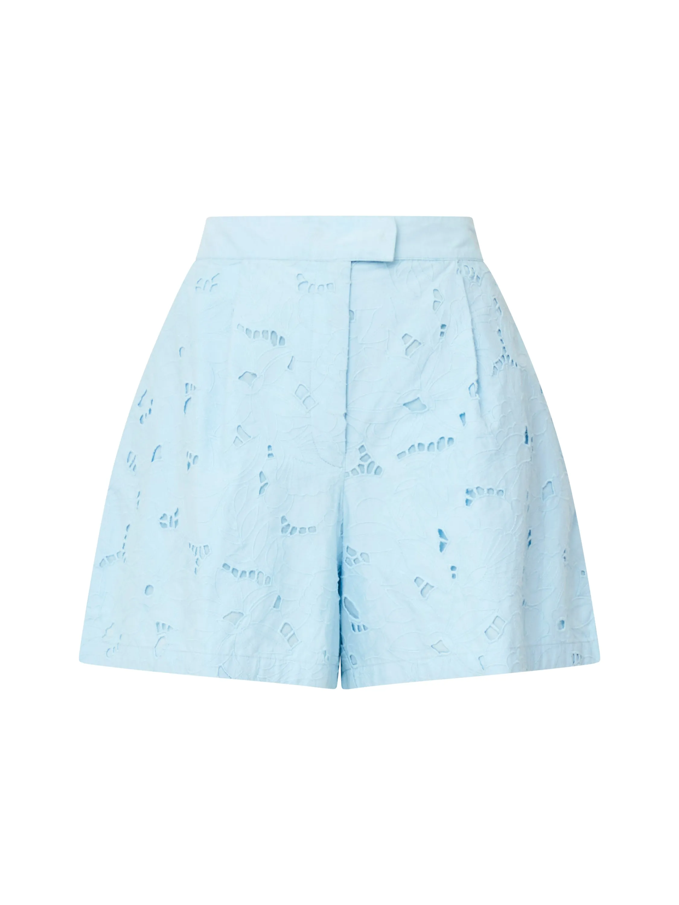 Rhodes Cotton Embroidered Shorts