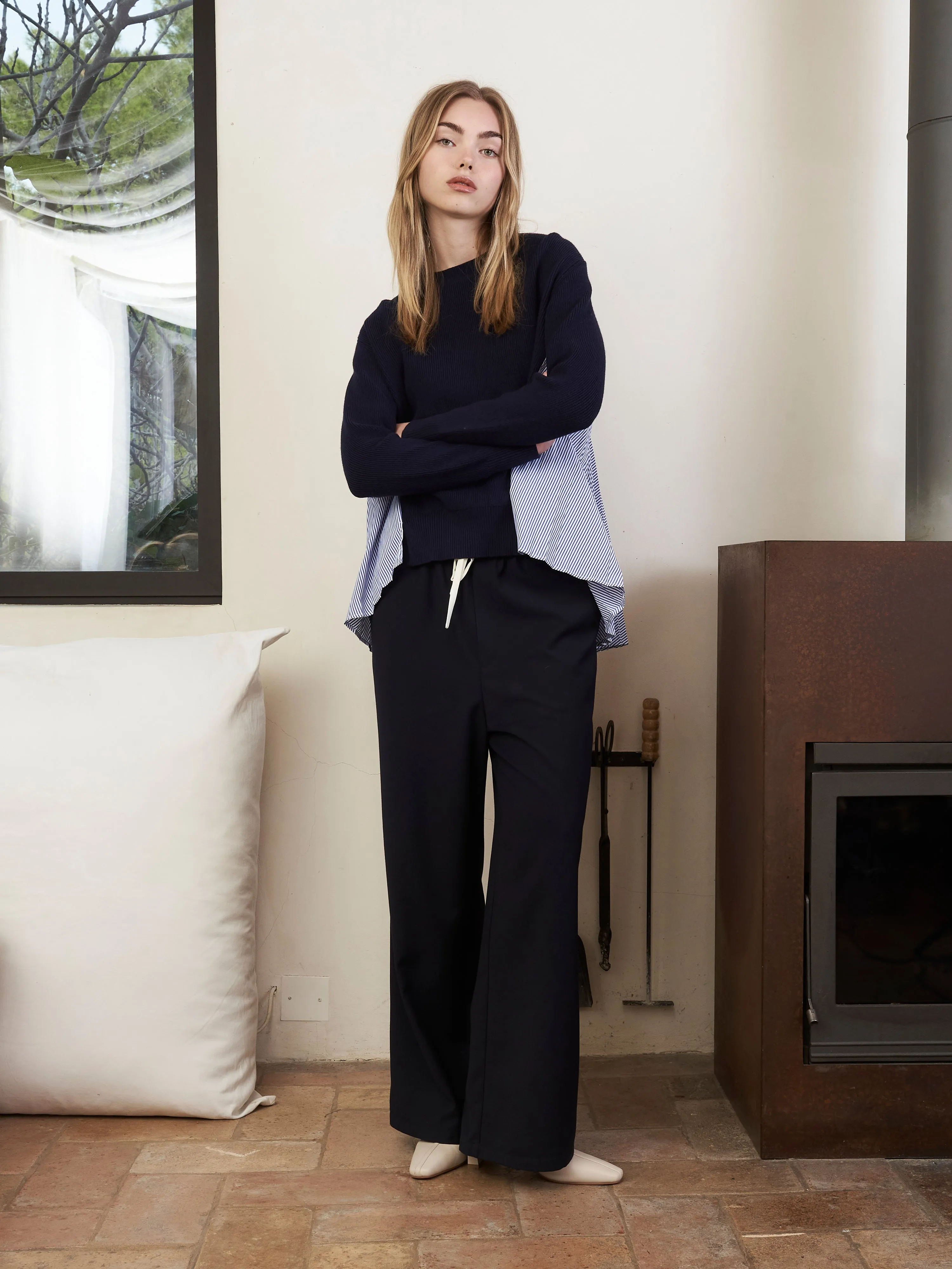 ROMA TROUSERS NAVY