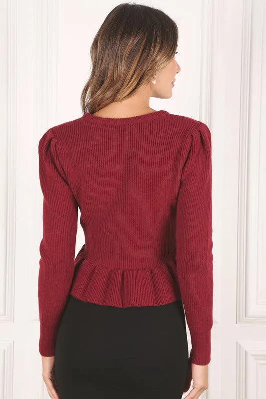 Ruffled Versatile Sweater