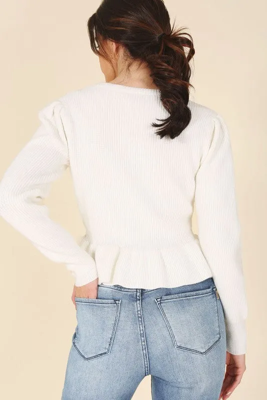 Ruffled Versatile Sweater