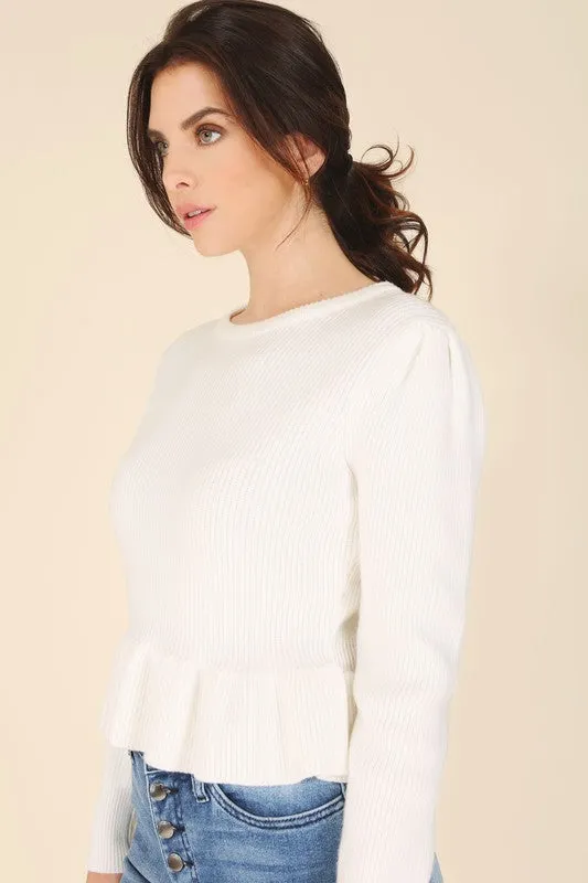 Ruffled Versatile Sweater