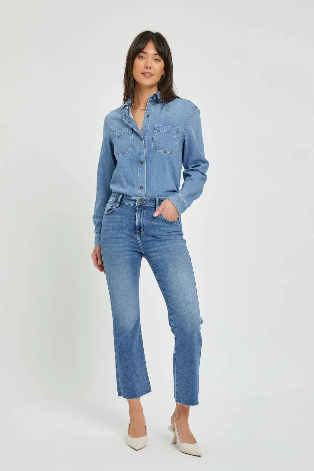 Ryan Cropped Bootcut Denim