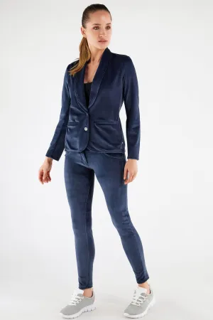 (S0WWTK3-B94) Blue WR.UP® Velvet Tracksuit met BLAZER & WR.UP® Velvet pant