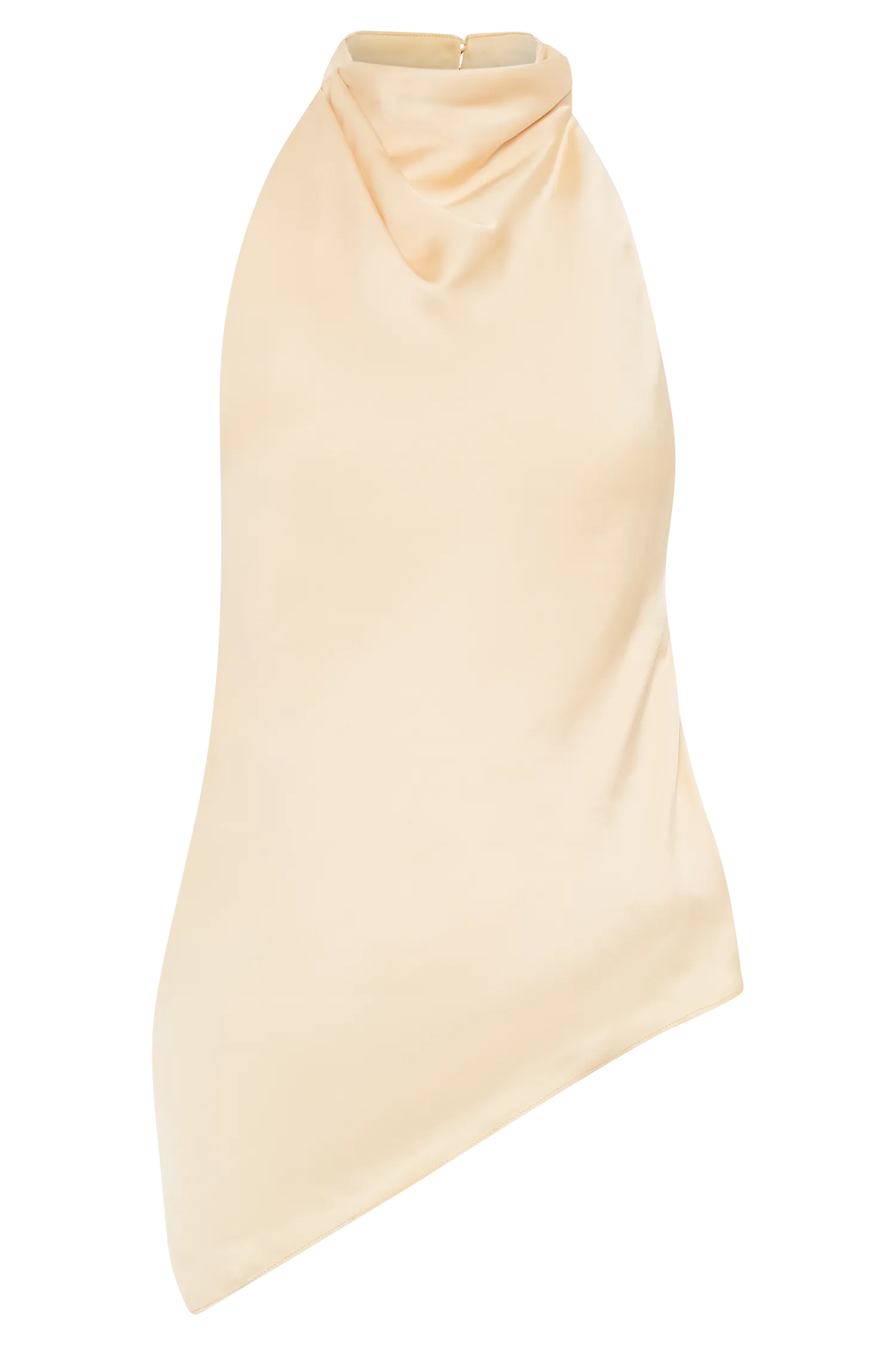 Seraphine Satin Halter Top - Peach