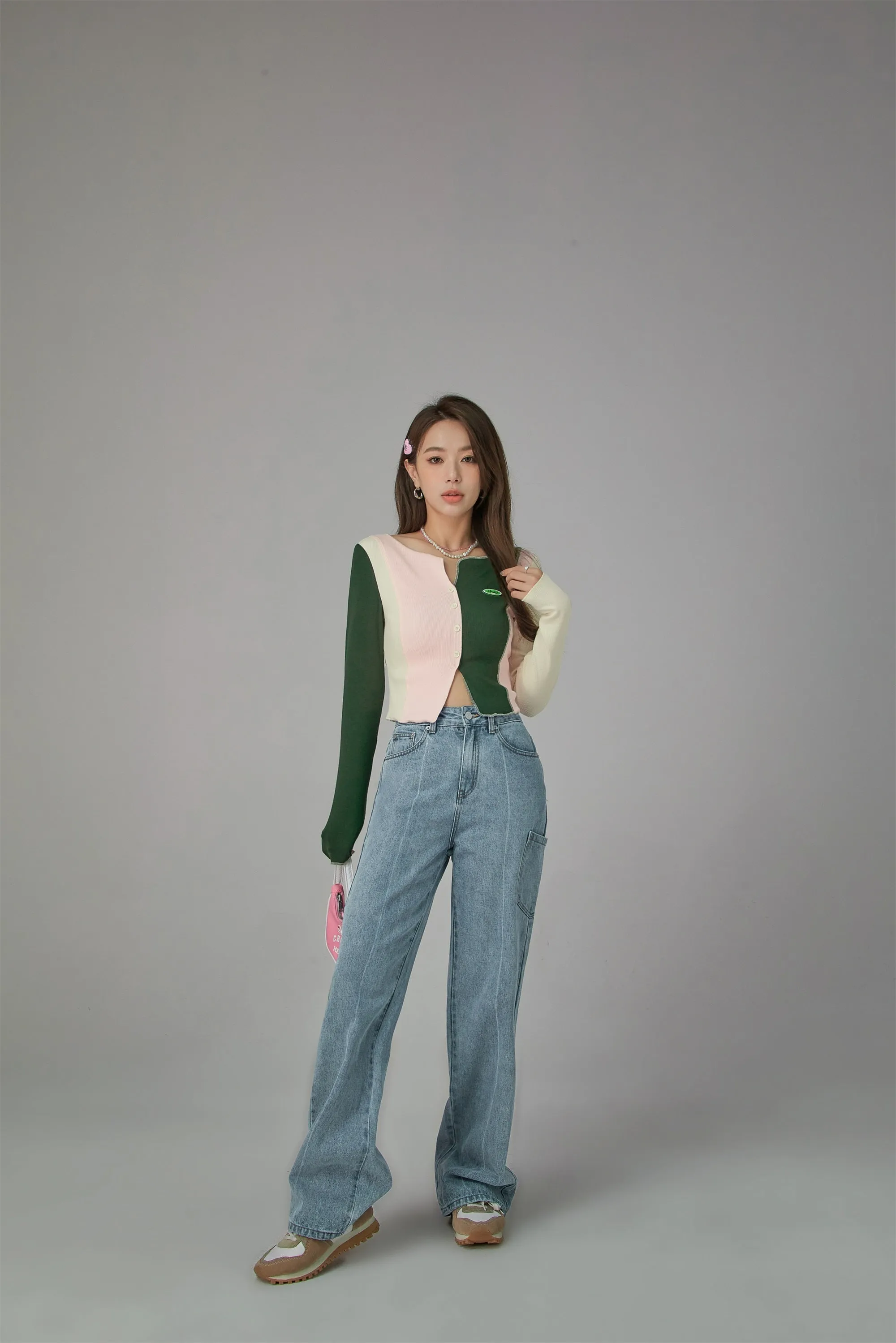 She Is Versatile Wide Pocket Jeans