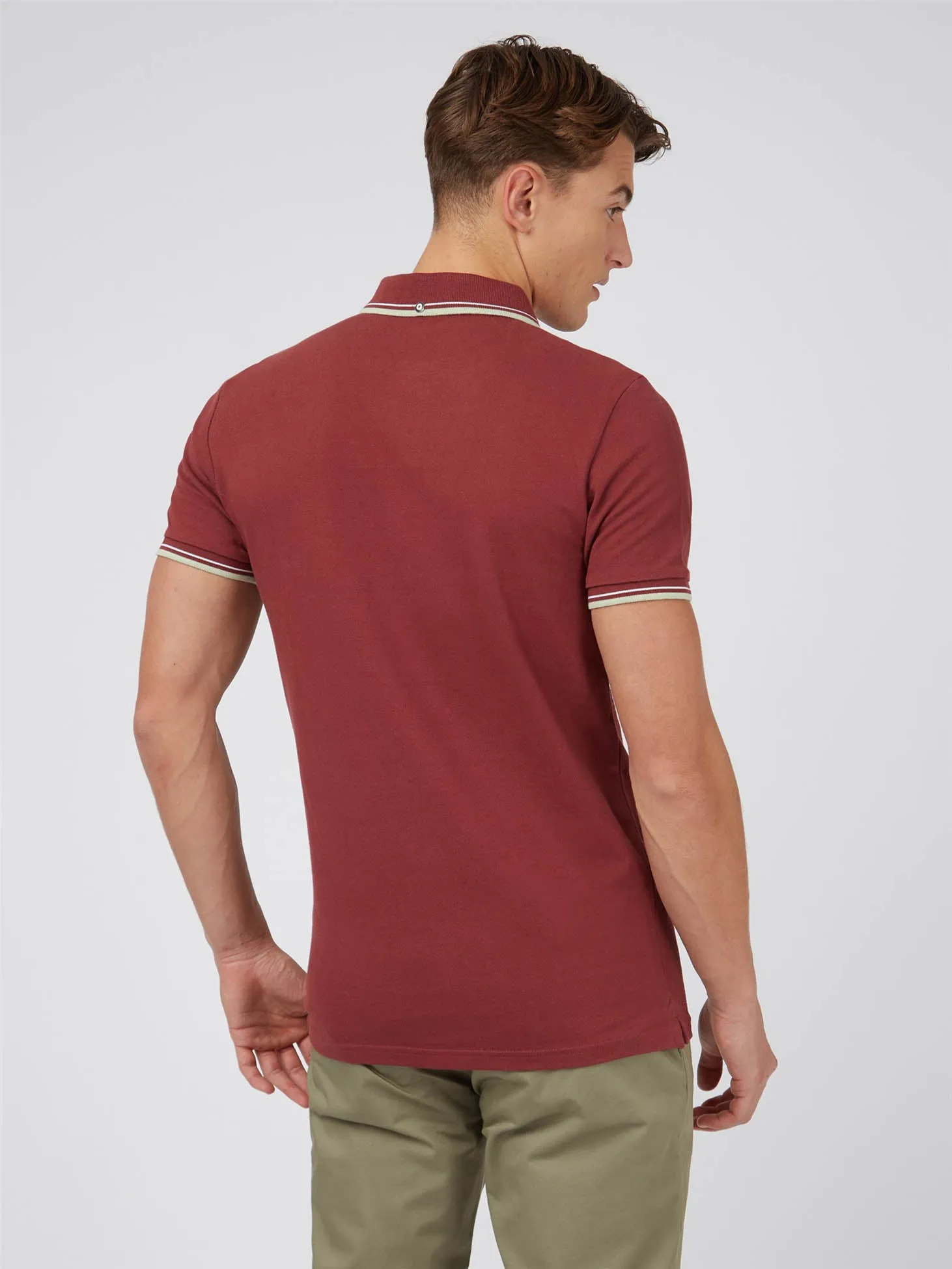 Signature polo - maroon