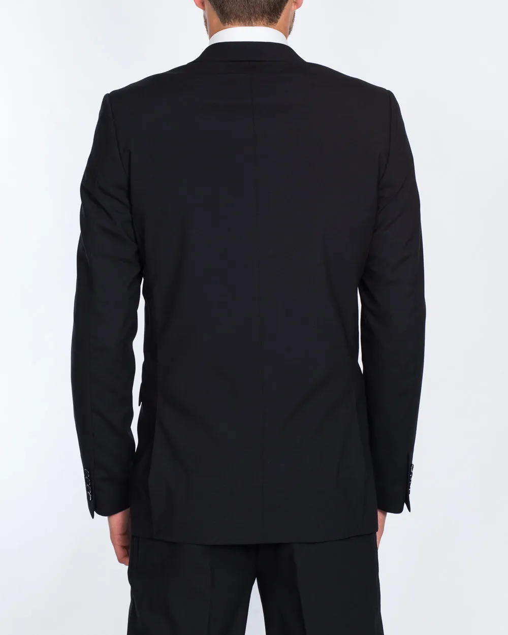 Skopes Regular Fit Wool Tall Suit (black)