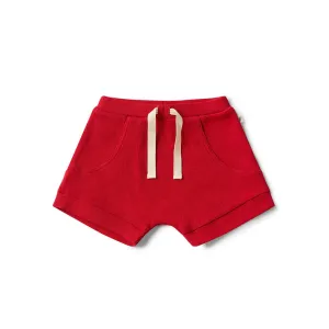 Snuggle Hunny Red Organic Shorts