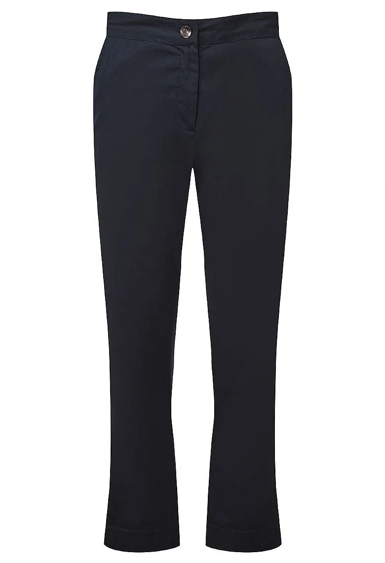 Stretch Light Poplin Folly Trouser – Navy