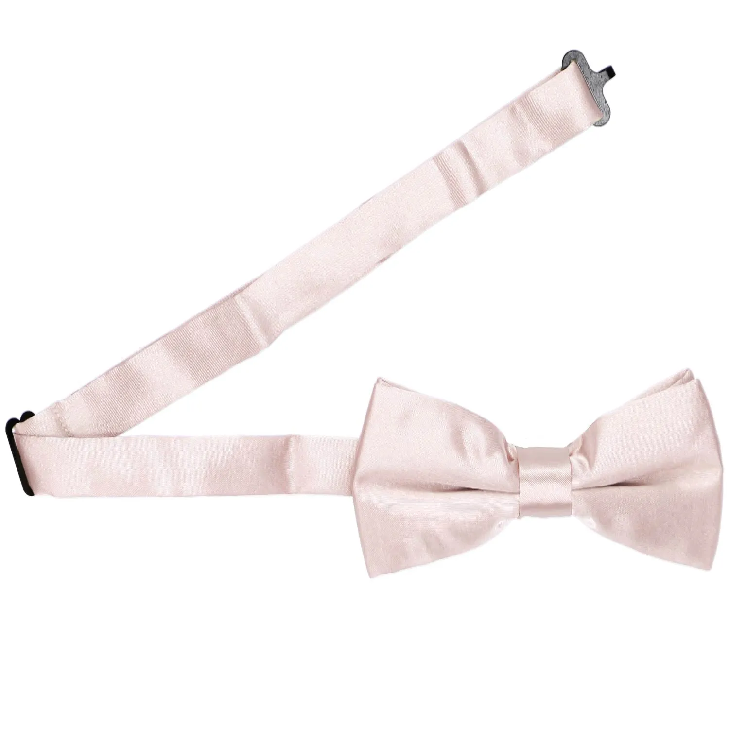 Tea Rose Pink Band Collar Bow Tie