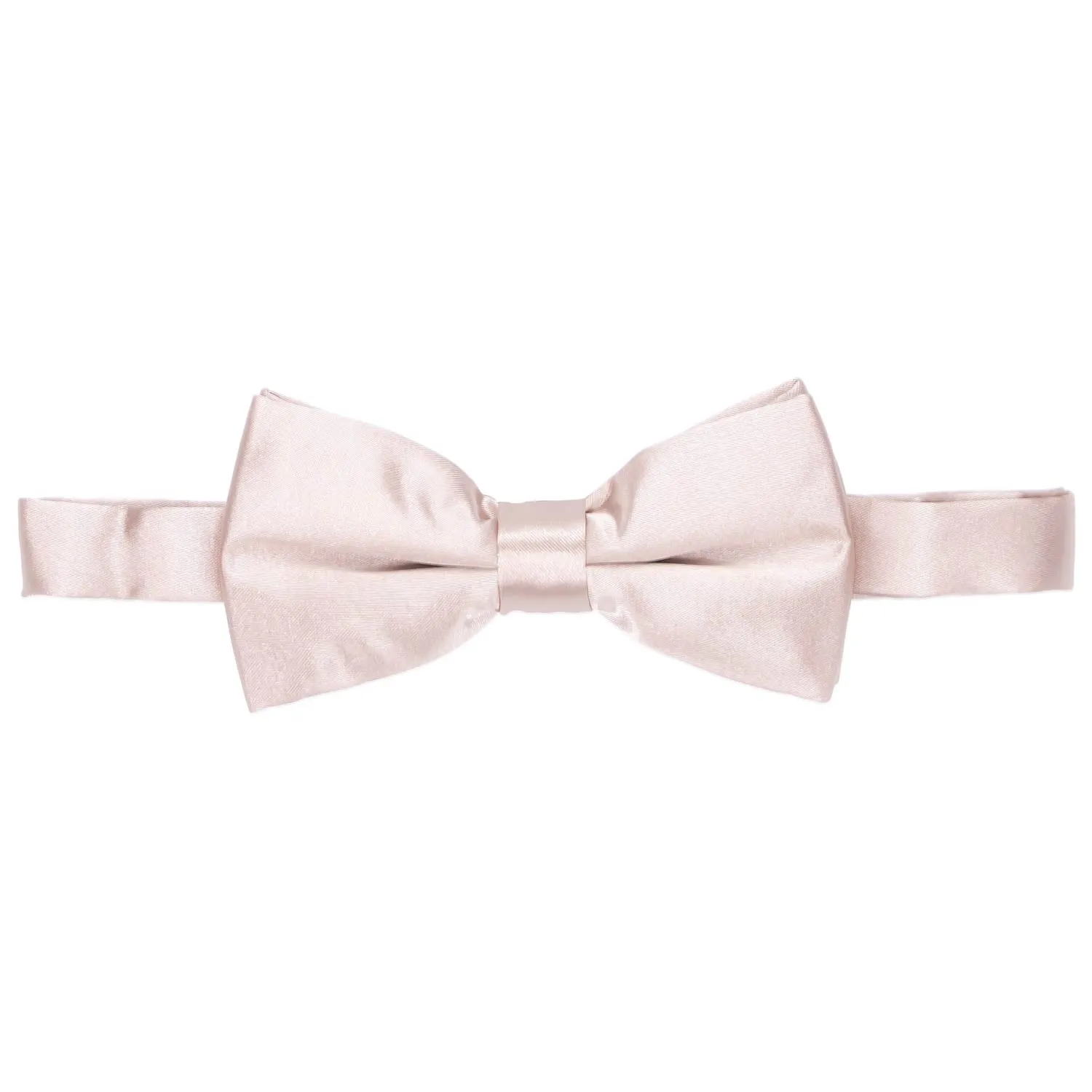 Tea Rose Pink Band Collar Bow Tie