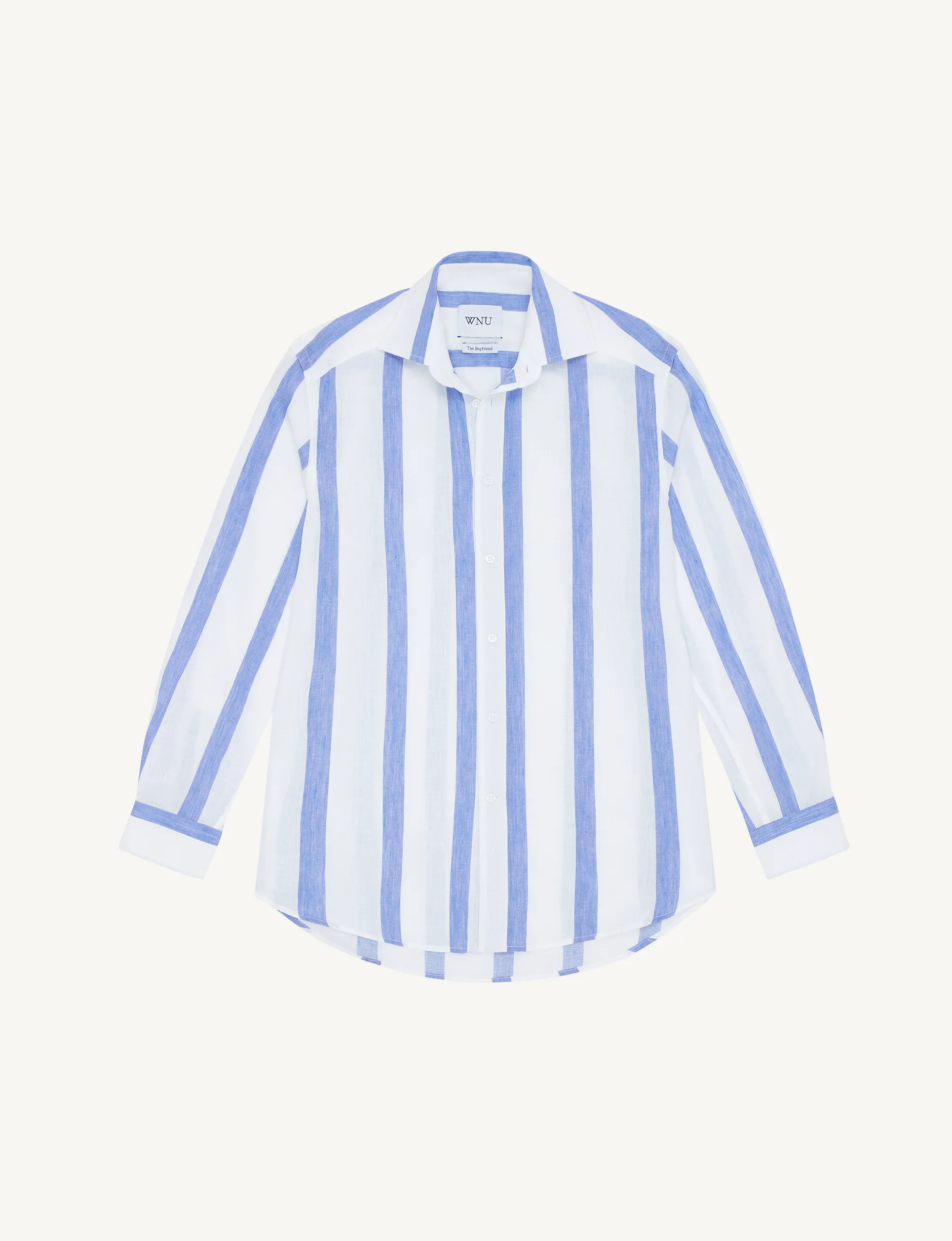 The Boyfriend: Weave, Ocean Blue Stripe