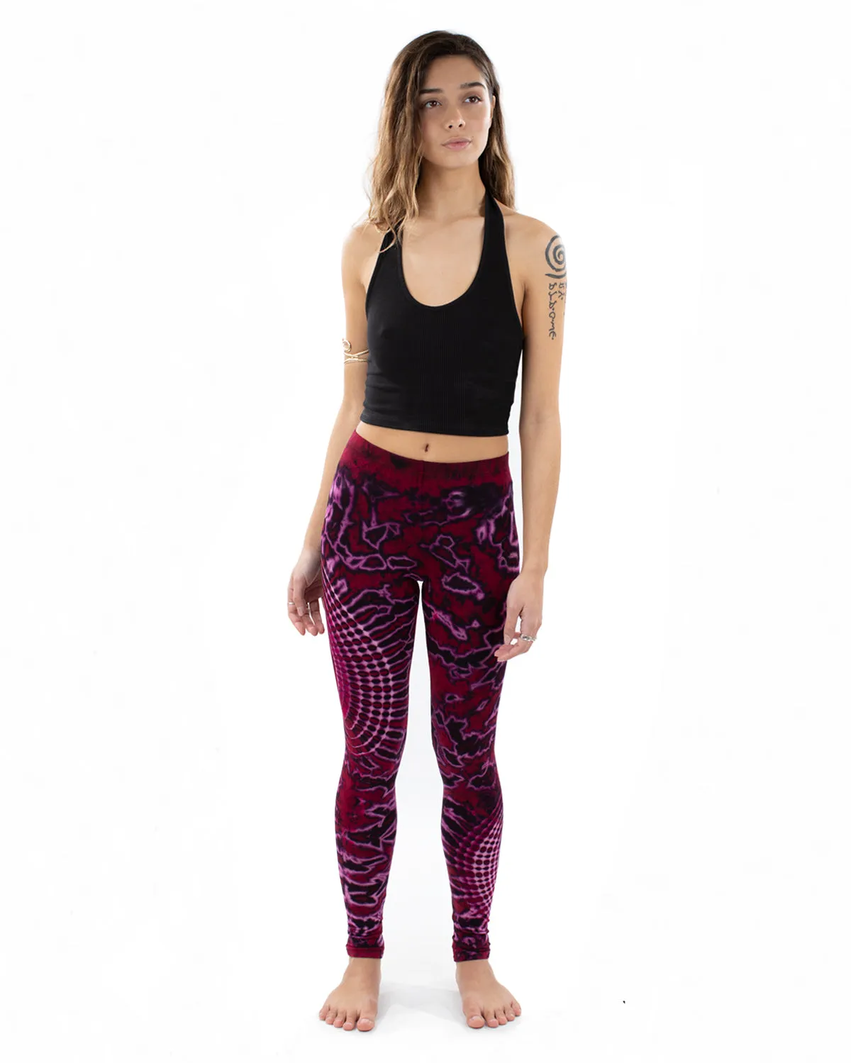 Tie Dye Nebula Leggings Pink