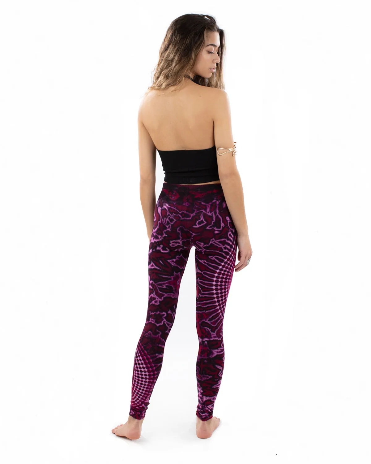 Tie Dye Nebula Leggings Pink