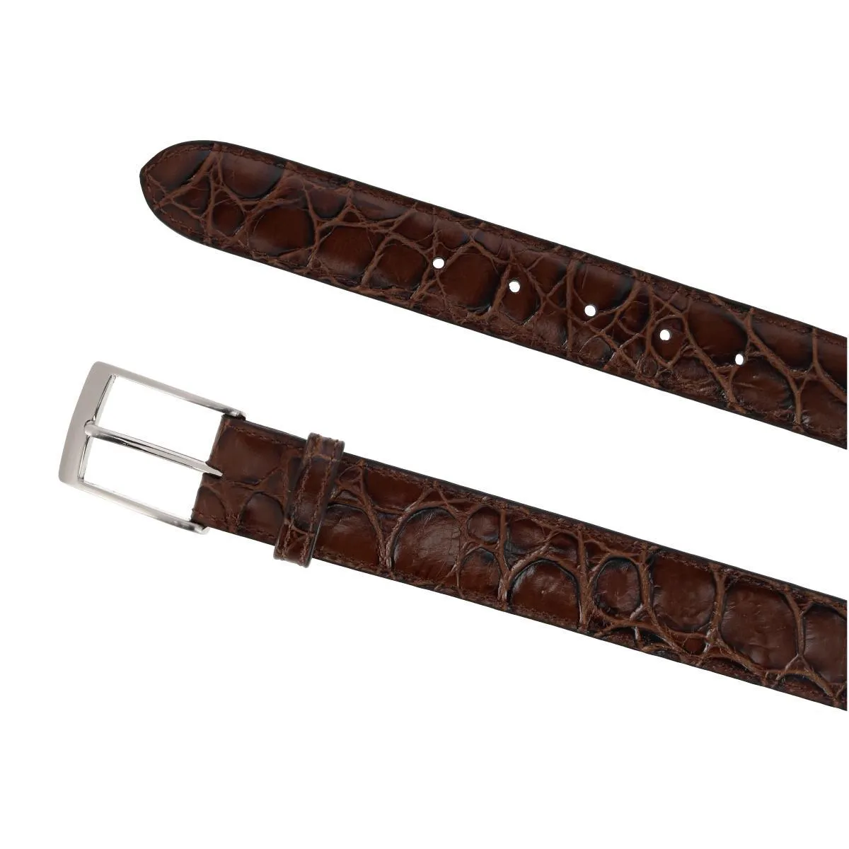 Toby Mock Turtle Embossed Italian Leather 35mm Belt